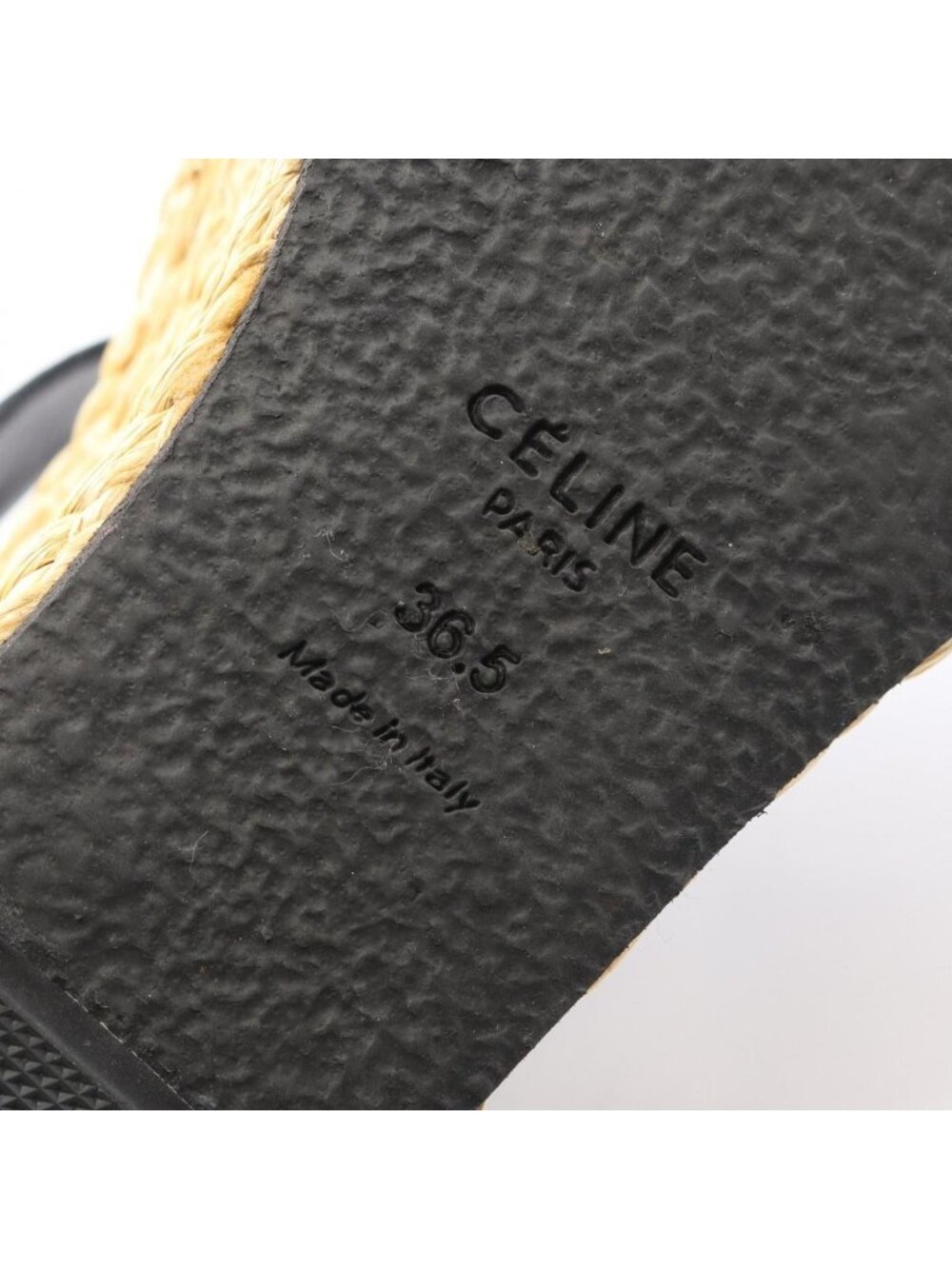 Celine Sandals Leather Black 36 - Picture 6 of 10